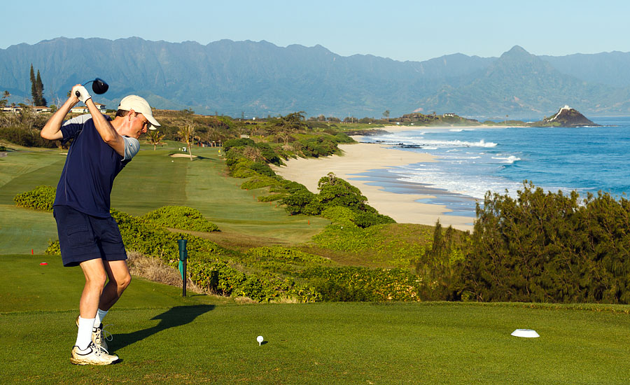 golfing in Hawaii