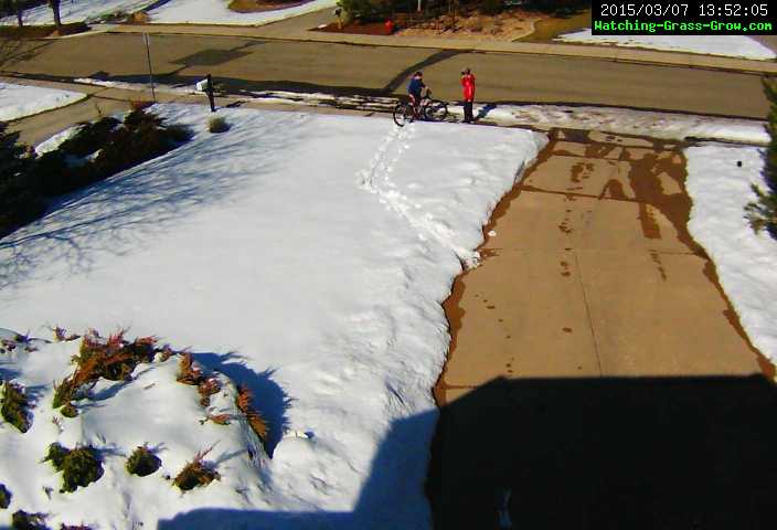 bike in snow