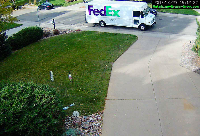 grass fedex van