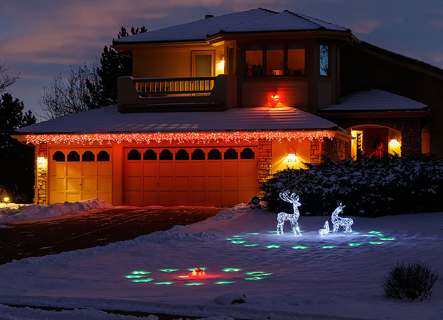 christmas lights house