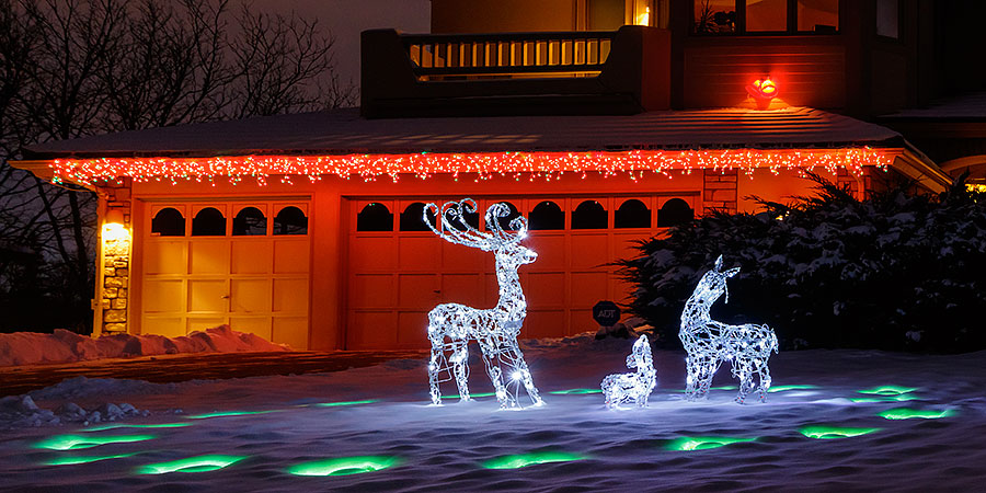 christmas lights reindeer
