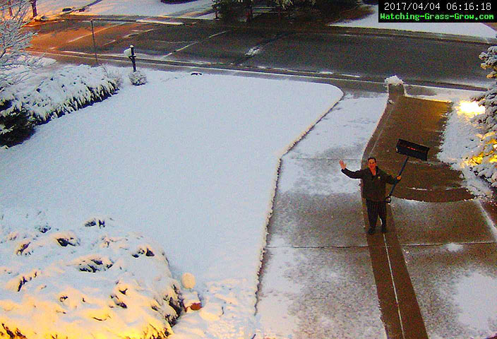 shoveling snow