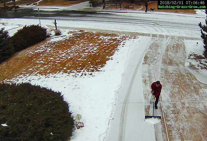 shoveling snow