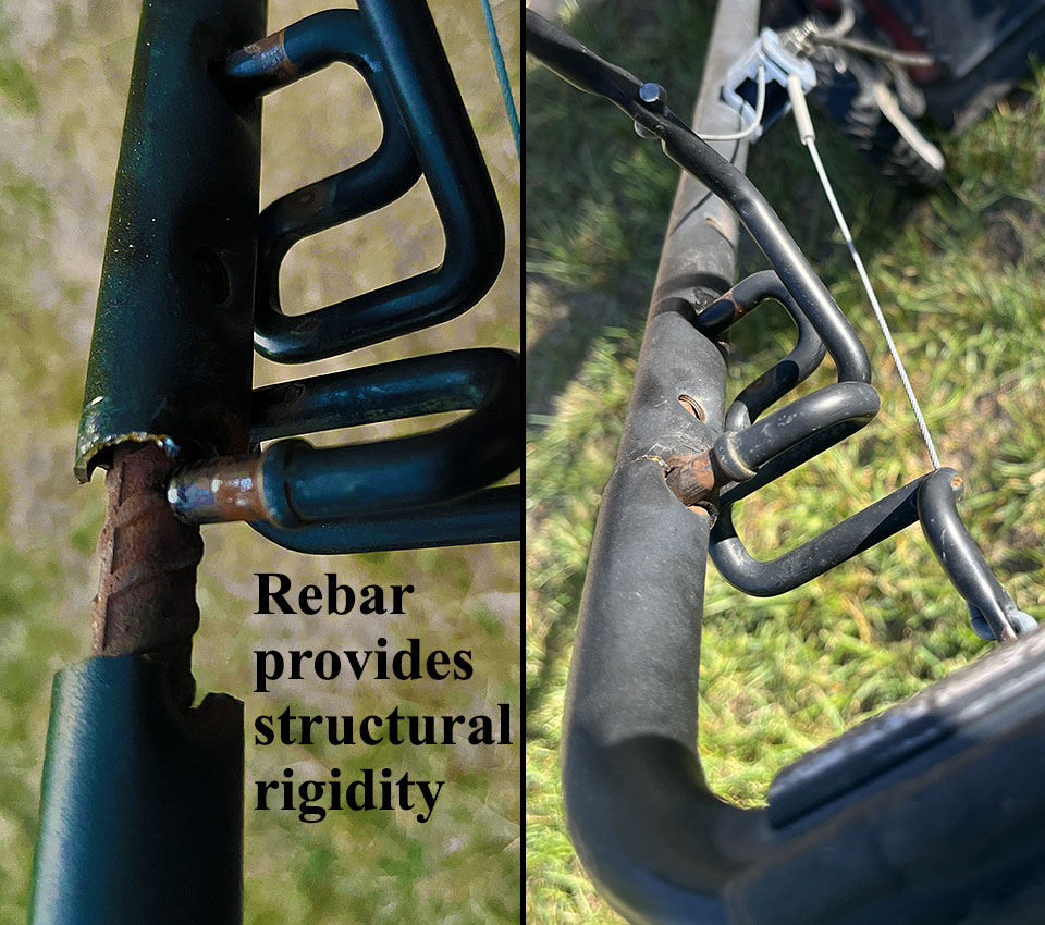 lawn mower rebar