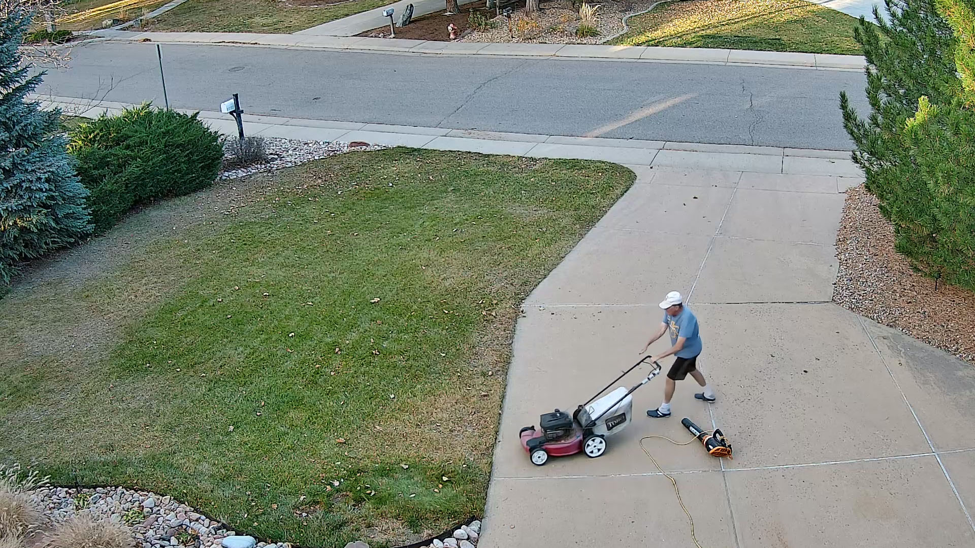 Mow Lawn before/after