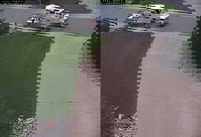 van almost hit car
